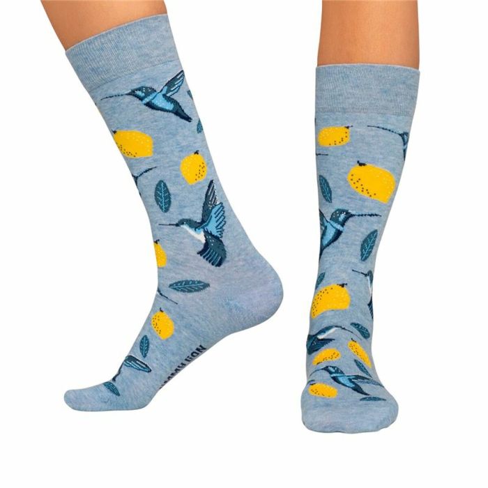 Chaussettes Jimmy Lion Birds Lemons Bleu clair 41-46 1 Chaussettes Jimmy Lion Birds Lemons Bleu clair 41-46 1
