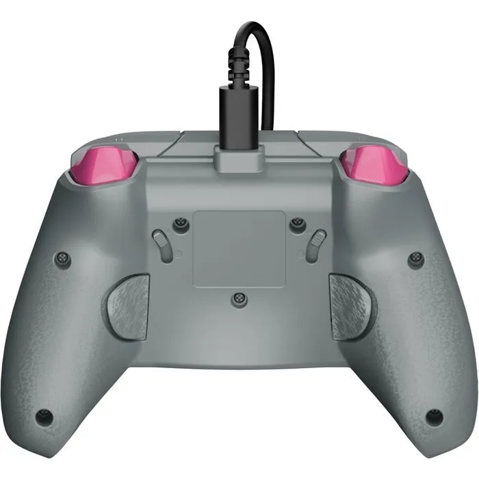 Turtle Beach Rematch Advanced - Manette de jeu filaire officielle pour Xbox - Compatible PC - Modèle Cherry Blossom - Conception phosphorescente et personnalisable