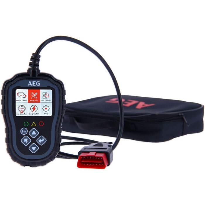 Outil de diagnostic - AEG - OBD2 Evol 2 - Test démarrage - État circuit de charge - Lecture codes défauts 3