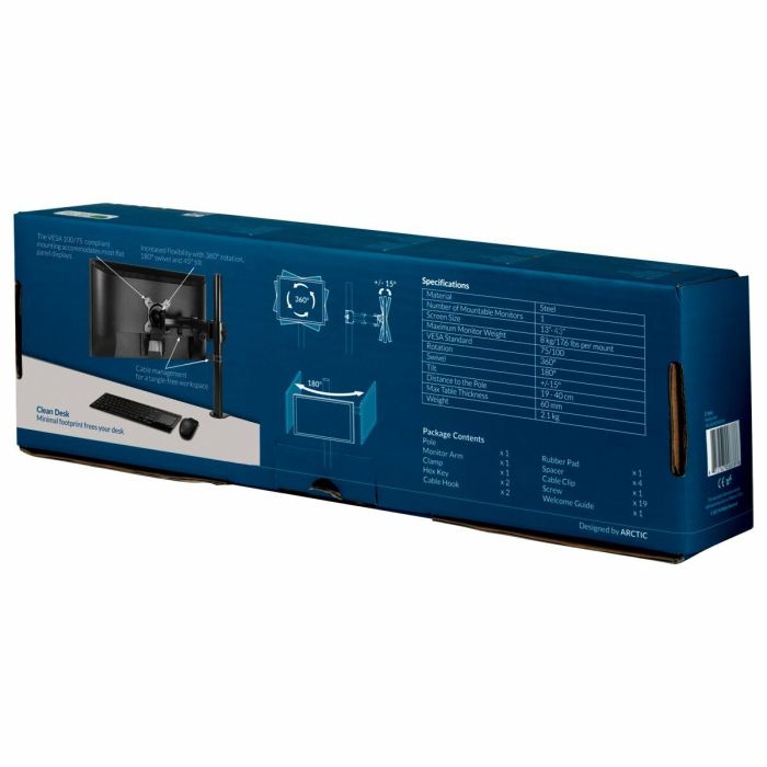 Support de table d'écran Arctic AEMNT00039A 32" 13" 1 Support de table d'écran Arctic AEMNT00039A 32" 13" 1