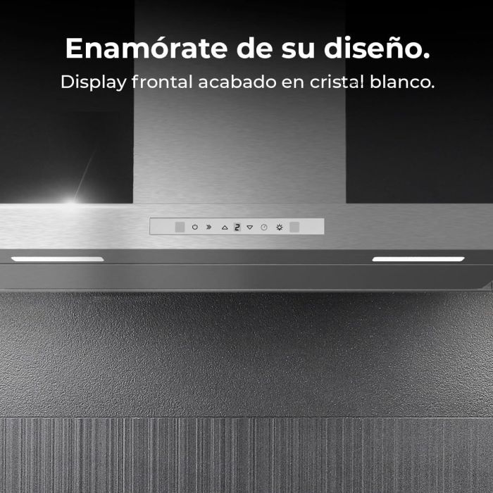 Hotte Conventionnelle Cecotec Bolero Flux TT 908000 Slim 90 cm Blanc A++ 3 vitesses 14