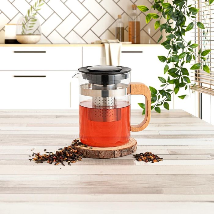 Tetera Vidrio Filtro Inox Tubin Quid 0,8 L 1