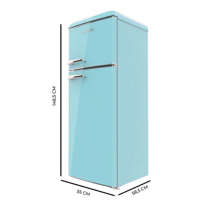 Réfrigérateur combiné rétro bleu Cecotec 215 L Bolero CoolMarket 2D Origin E 4