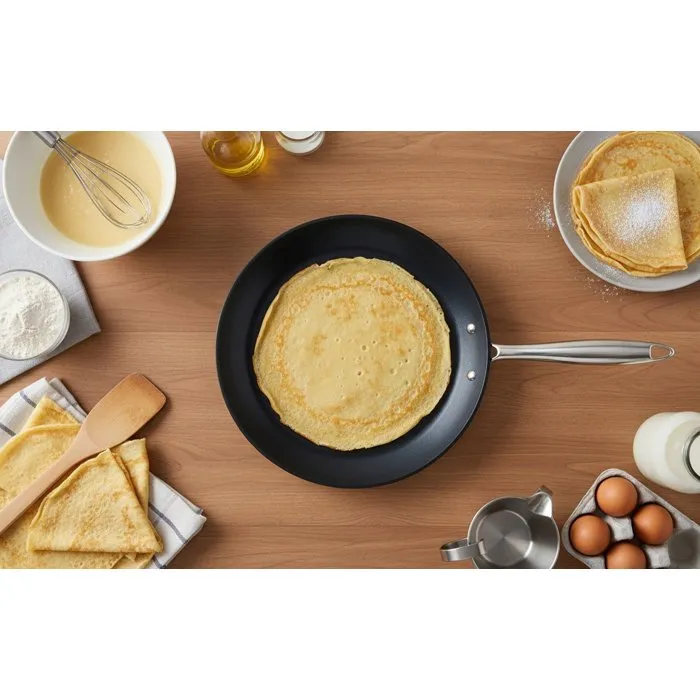 Arthur Martin AM7248 Crêpière Grand Chef en Inox 18/10 Ø28 cm, Revêtement Céramique Antiadhésif, Compatible Tous Feux Dont Induction Arthur Martin AM7248 Crêpière Grand Chef en Inox 18/10 Ø28 cm, Revêtement Céramique Antiadhésif, Compatible Tous Feux Dont Induction