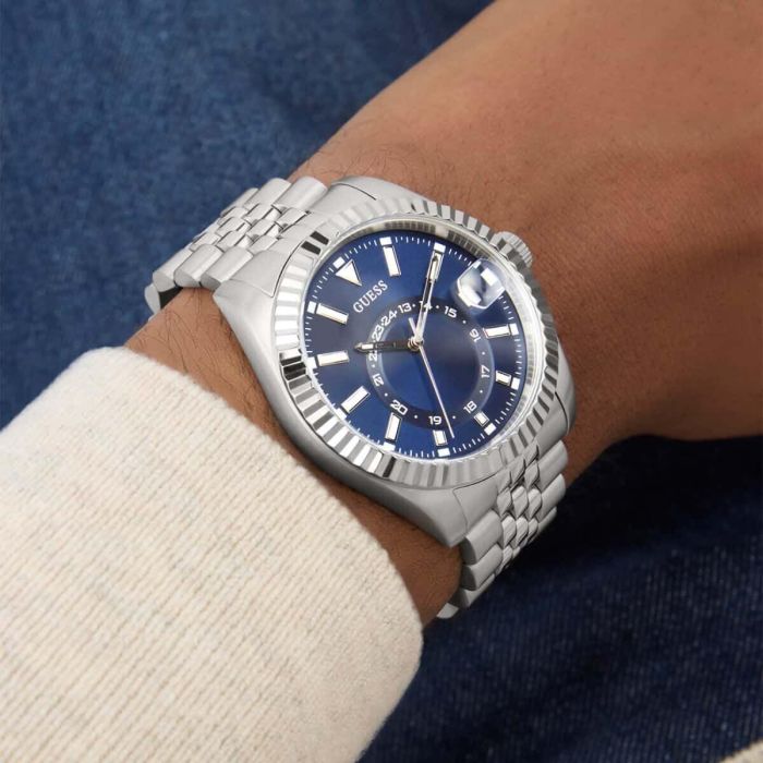 Montre Homme Guess JADEN Argenté 2