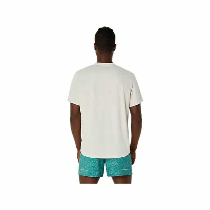 T-shirt à manches courtes homme Asics Fujitrail Logo Ss Top Blanc 3