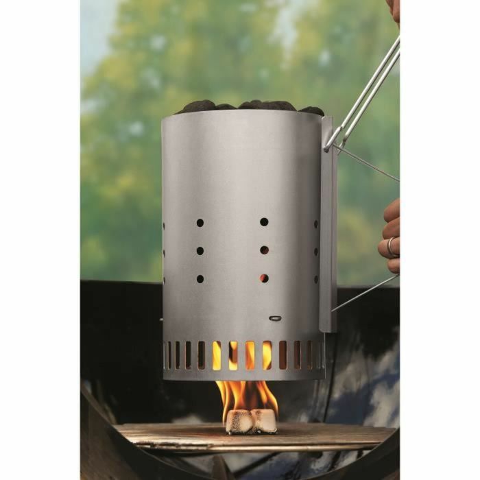 Weber Rapidfire Cheminée d'allumage pour barbecue à charbon, 2,18 kg, 32x19x30,5 cm
