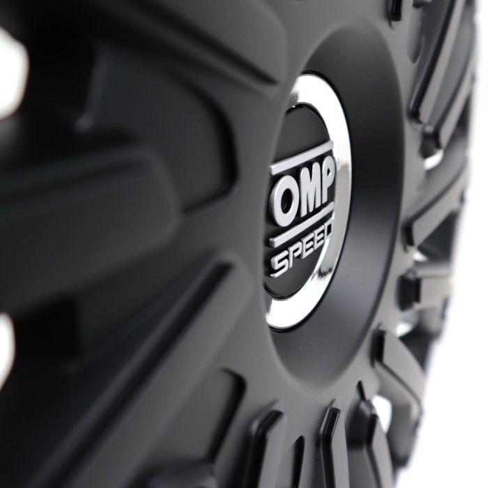 OMP Speed Jeu de 4 enjoliveurs Stinger Noir-Argent 14" OMPS07021412 1