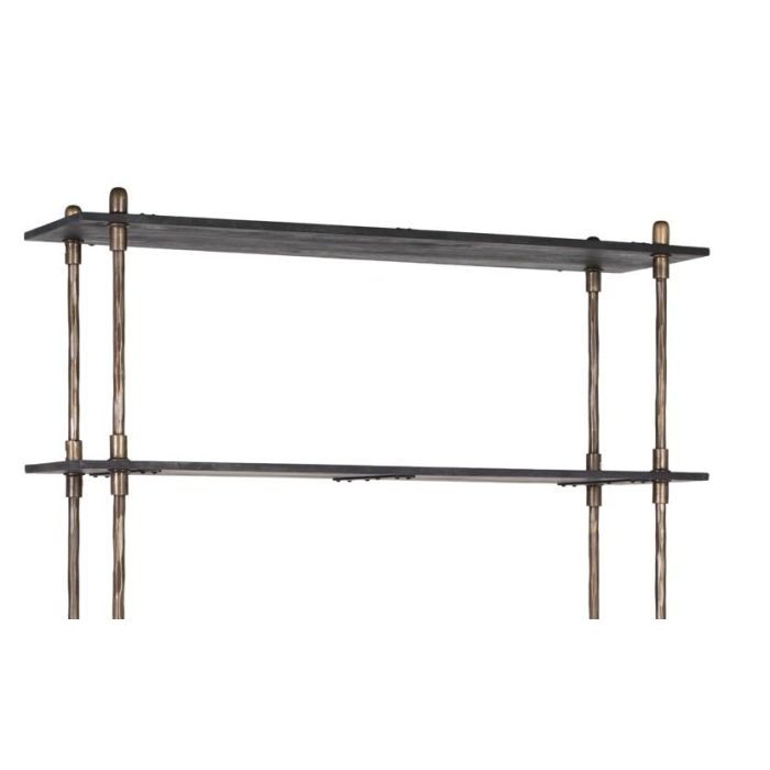 GINER Y COLOMER Étagère Bibliothèque Industrielle 5 Niveaux en Métal et Bois, Couleur Noir et Bronce, Structure Modulaire Ouverte pour Bureau 3 GINER Y COLOMER Étagère Bibliothèque Industrielle 5 Niveaux en Métal et Bois, Couleur Noir et Bronce, Structure Modulaire Ouverte pour Bureau 3