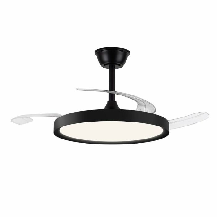 Ventilateur de Plafond avec Lumière CristalRecord Noir 43 W (3000 K) (4000 K) 3