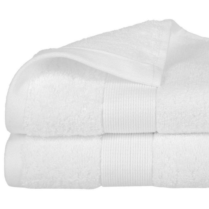 Serviette de toilette Atmosphera Coton Blanc 450 g/m² (50 x 90 cm) 2