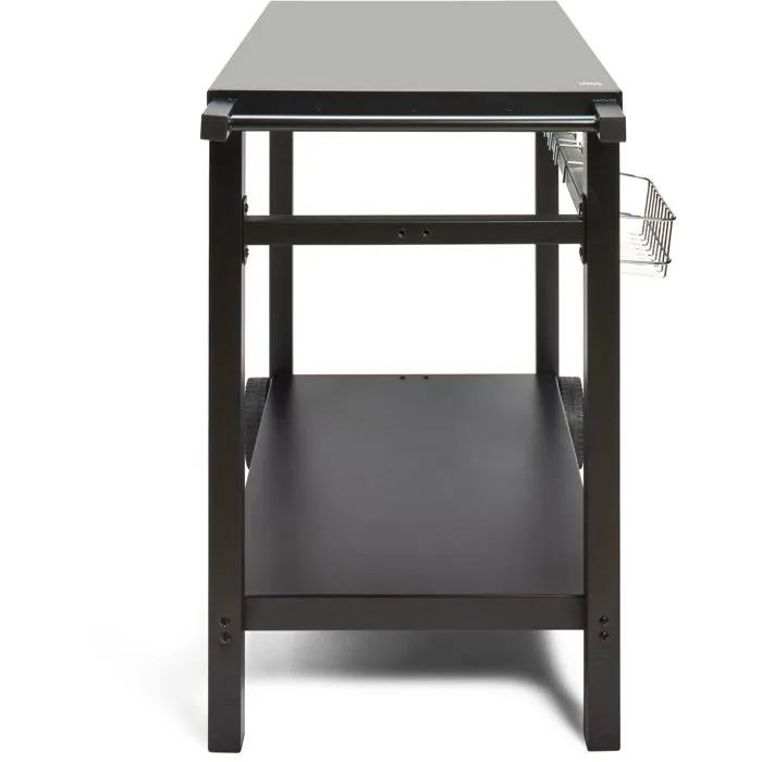 Livoo GS130 Desserte pour plancha extérieure, plateau 85 x 50 cm pour planchas 2, 3 ou 4 brûleurs, métal avec roulettes