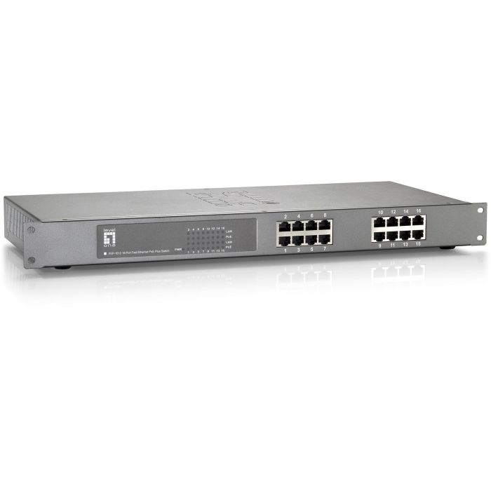 Switch 16x FE FEP-1612W150 19" 150W 16xPoE+ 2