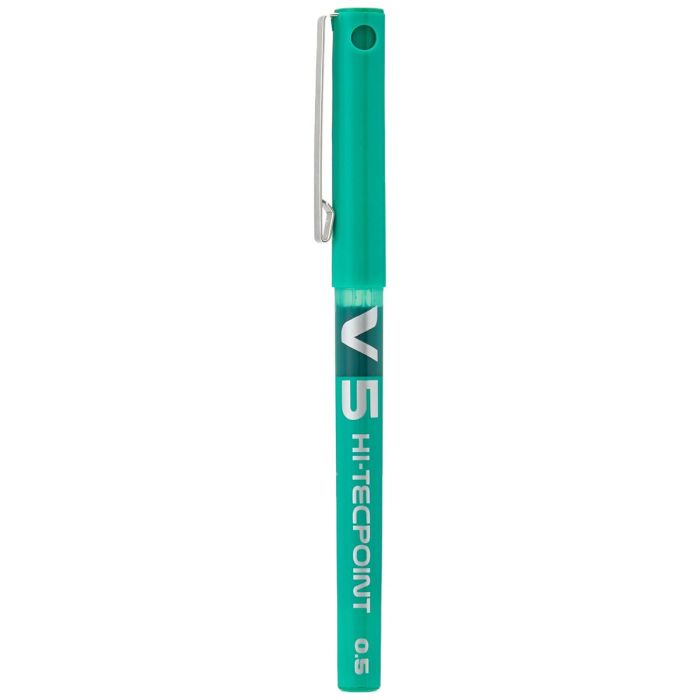 stylo à encre liquide Pilot V-5 Hi-Tecpoint Vert 0,3 mm (12 Unités) 5