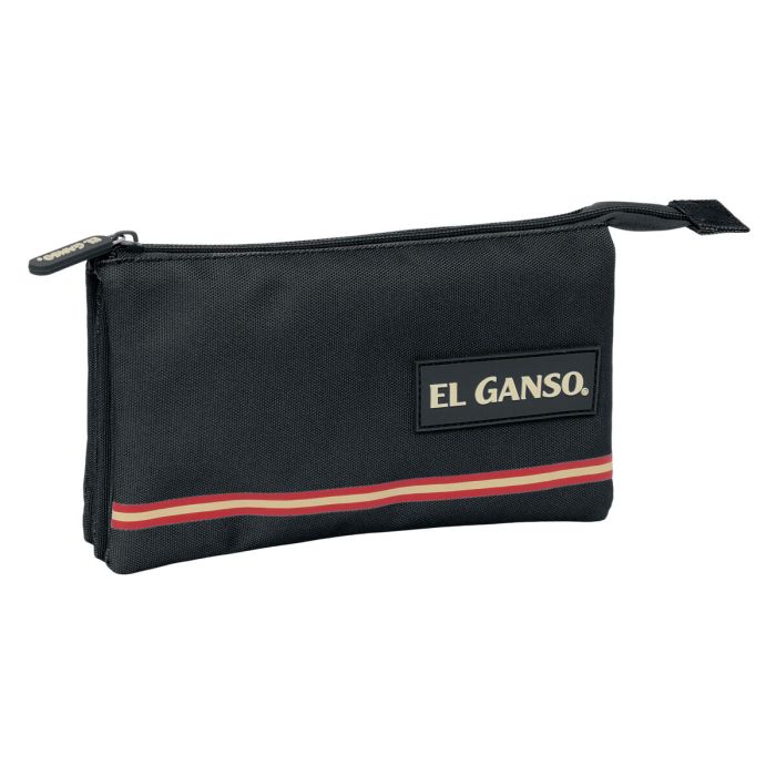 Trousse Fourre-Tout Triple El Ganso Noir 22 x 12 x 3 cm 0 Trousse Fourre-Tout Triple El Ganso Noir 22 x 12 x 3 cm 0