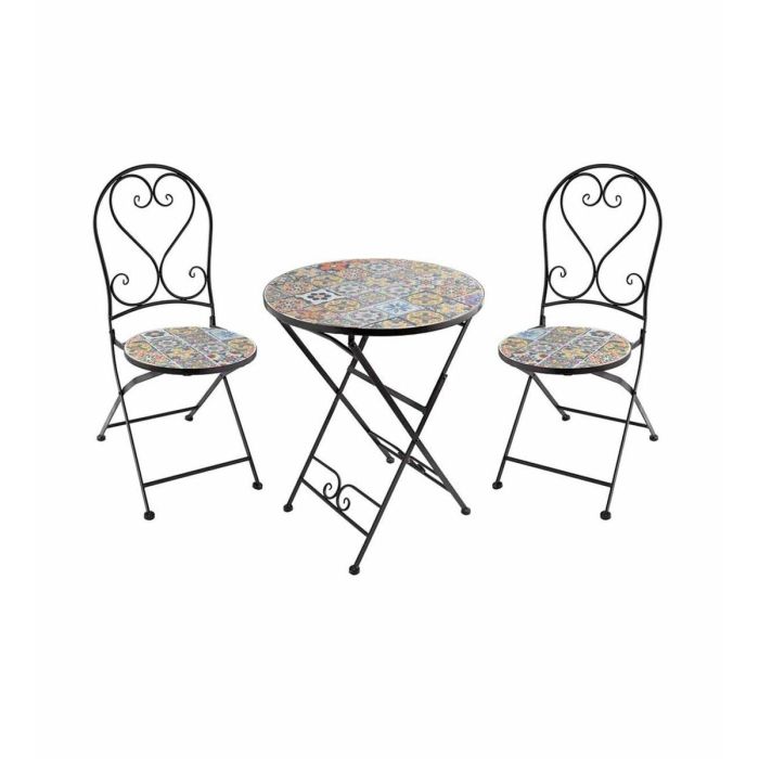 Chaise de jardin Praha Noir Extérieur Fer (39 x 47 x 94 cm) 1 Chaise de jardin Praha Noir Extérieur Fer (39 x 47 x 94 cm) 1