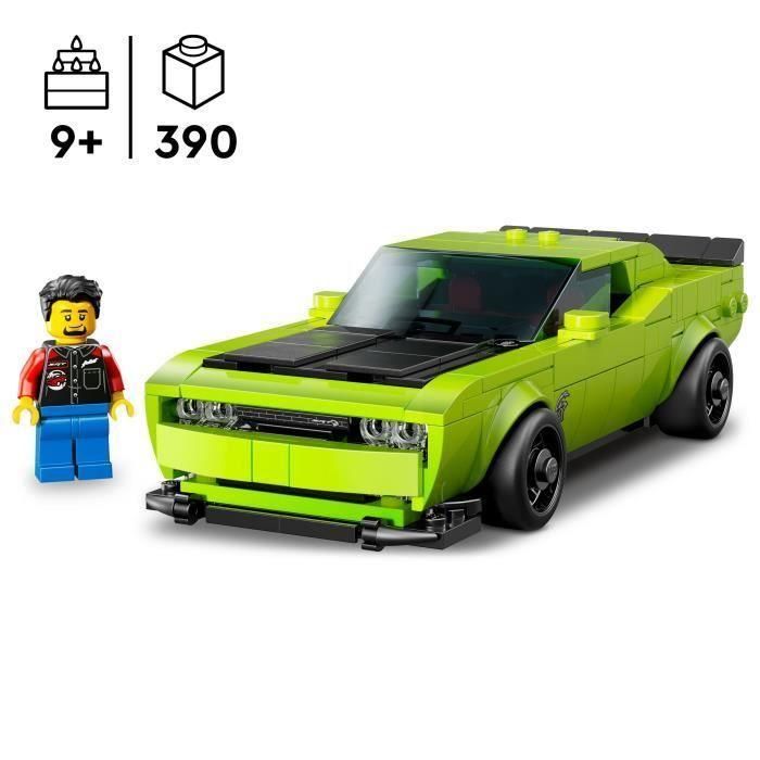 LEGO Speed Champions 77237 Voiture de Sport Dodge Challenger SRT Hellcat - Jouet des 9 ans 1