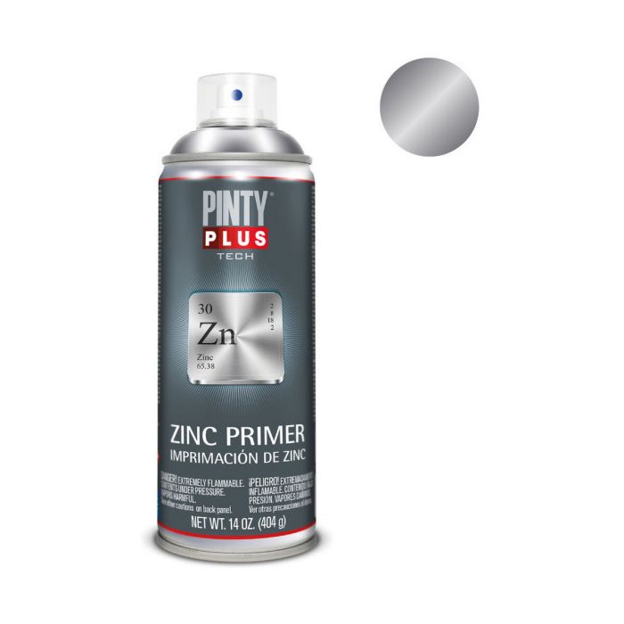 Peinture en spray Pintyplus Tech Z169 Zinc 400 ml Galvanisé 1 Peinture en spray Pintyplus Tech Z169 Zinc 400 ml Galvanisé 1