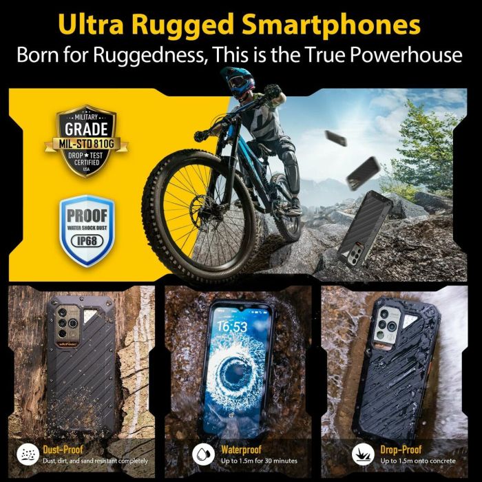 Smartphone Ulefone ARMOR 30 6,67" Mediatek Dimensity 700 12 GB RAM 512 GB Noir 2