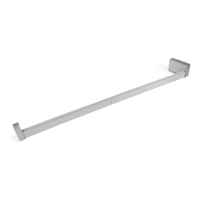 Emuca barre de penderie pour armoire Castor avec lumière LED, batterie amovible et détecteur de mouvement, 1.008, Anodisé mat 2