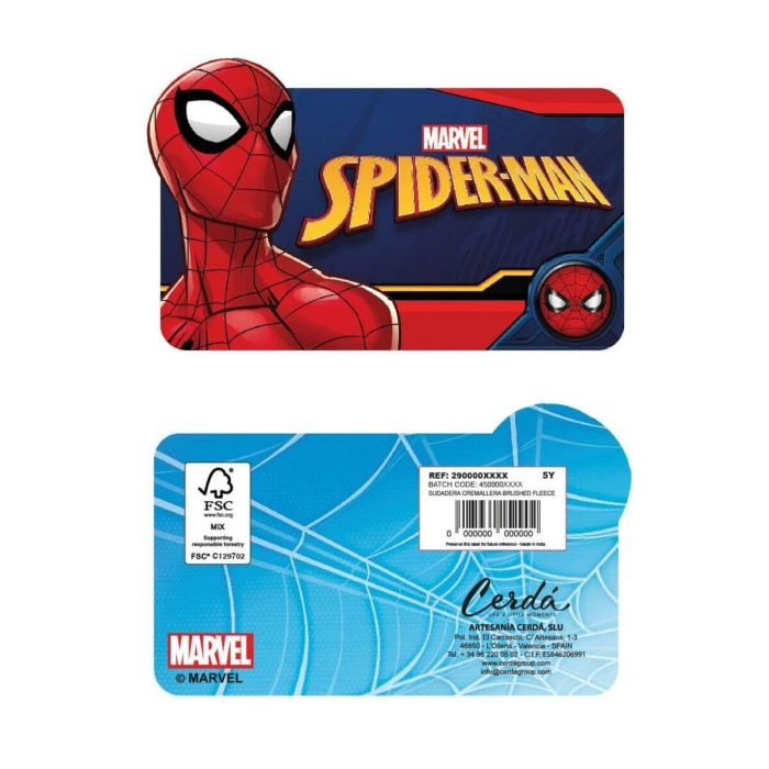 Sweat à capuche enfant Spider-Man Rouge 4