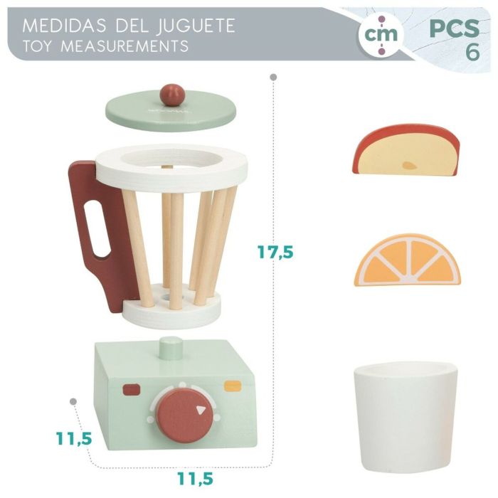 Mixeur en jouet Woomax 6 Pièces 11,5 x 17,5 x 11,5 cm (6 Unités) 2 Mixeur en jouet Woomax 6 Pièces 11,5 x 17,5 x 11,5 cm (6 Unités) 2