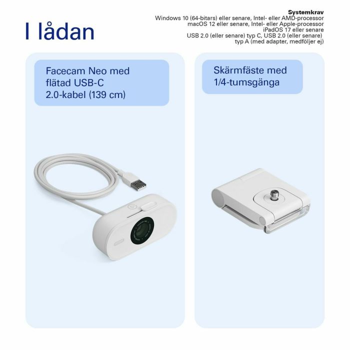 Webcam Elgato Facecam Neo 1 Webcam Elgato Facecam Neo 1