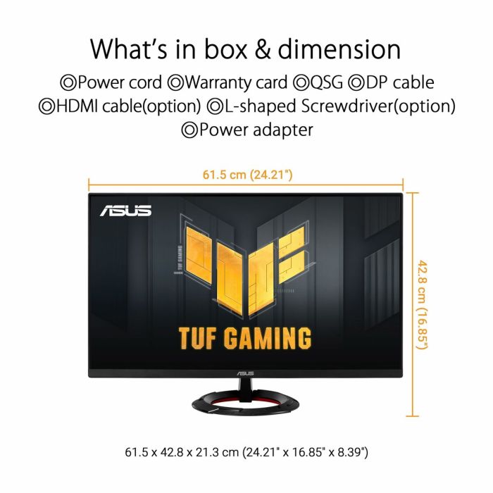 Monitor Gaming Asus 90LM0AD1-B01E70 27" Full HD 8