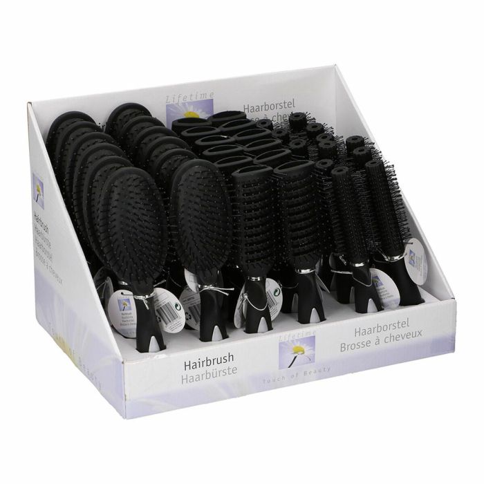 Brosse Démêlante Lifetime Touch of beauty Noir