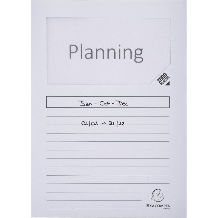 Sous-dossier Exacompta Forever Blanc A4 100 Pièces (4 Unités) 3