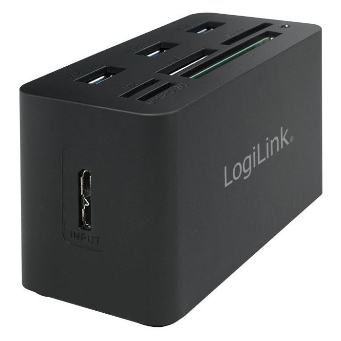LogiLink CR0042 USB 3.0 HUB 3-Port 3x USB 3.0  All-in-One Kartenleser 1