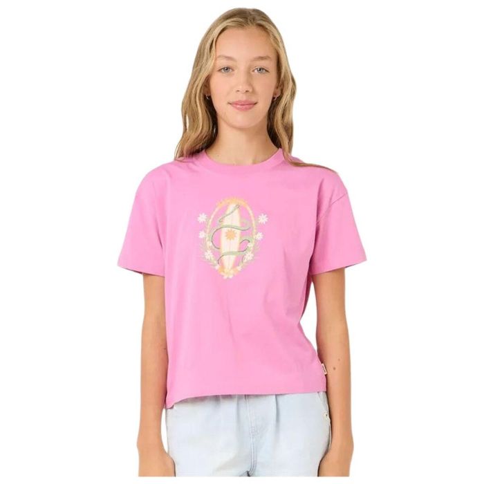 T shirt à manches courtes Enfant Rip Curl Island Surf Crop Rose 0 T shirt à manches courtes Enfant Rip Curl Island Surf Crop Rose 0