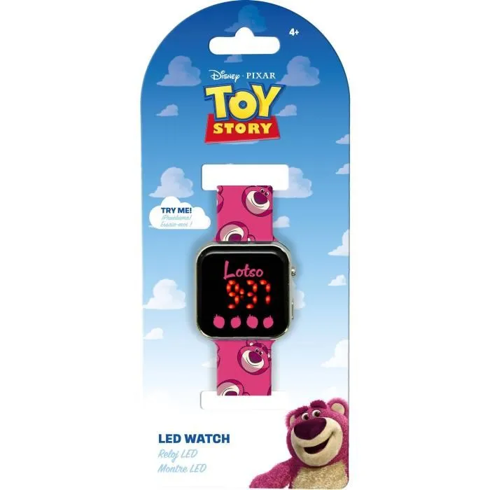 Kids Licensing Montre LED LTS00017 avec personnage Lotso - Affichage heure/date, fond d'écran interchangeable - Pile CR2032 incluse Kids Licensing Montre LED LTS00017 avec personnage Lotso - Affichage heure/date, fond d'écran interchangeable - Pile CR2032 incluse