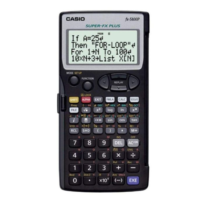 Calculatrice scientifique Casio FX-5800P-S-EH Noir 1 Calculatrice scientifique Casio FX-5800P-S-EH Noir 1