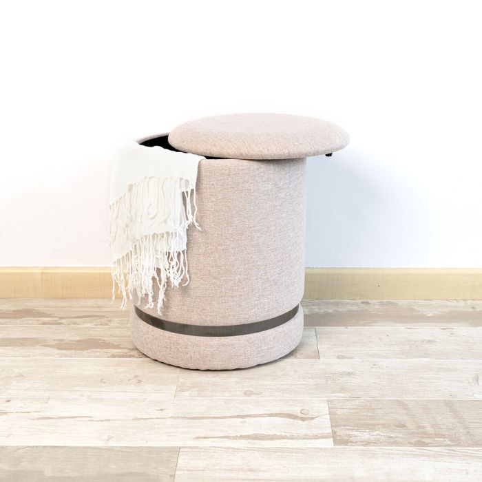 Pouf Vinthera Moa Beige Bois 32 x 40 cm (2 Unités) 5