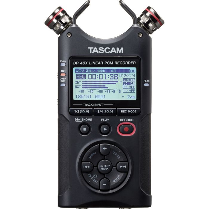 Enrégisteur Tascam DR-40X Bleu Noir 3 Enrégisteur Tascam DR-40X Bleu Noir 3