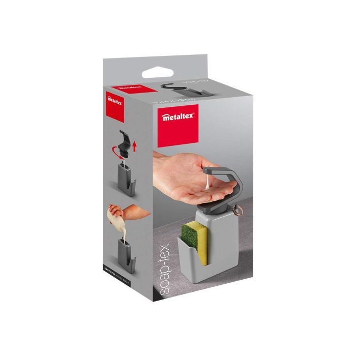Distributeur de Savon Metaltex Soap-tex ABS (11 x 8 x 22 cm) 4 Distributeur de Savon Metaltex Soap-tex ABS (11 x 8 x 22 cm) 4