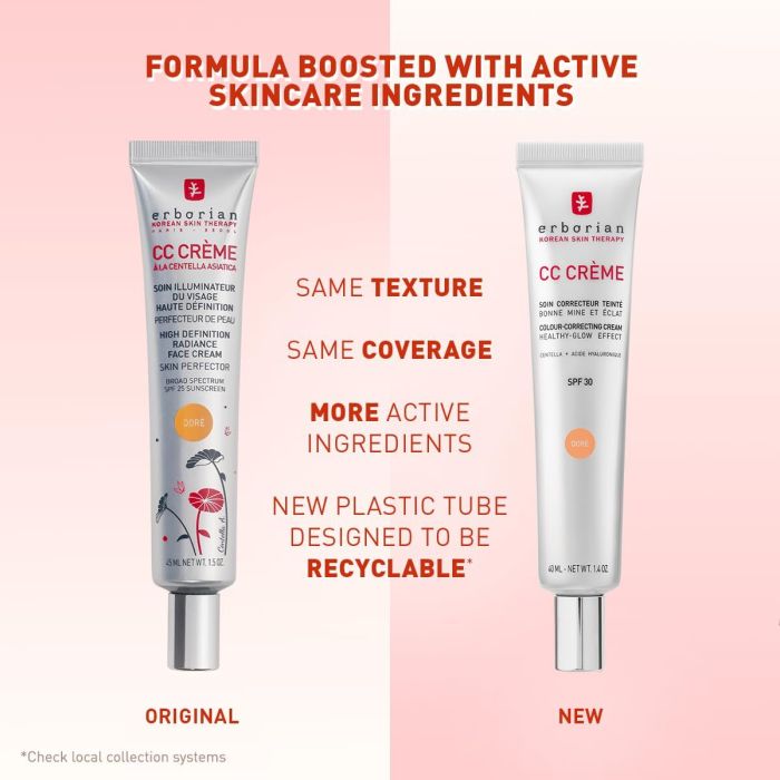 Set de Maquillage Erborian CC CREAM centella asiática 5