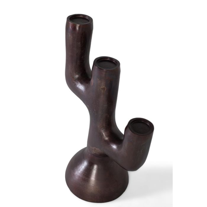 GINER Y COLOMER Statue Décorative en Aluminium 82 cm - Sculpture Abstracte Moderne avec Finition Bronce - 50 x 34 cm 1