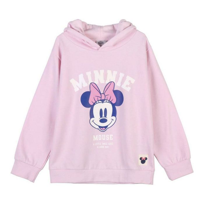 Sweat-shirt Enfant Minnie Mouse Rose 0 Sweat-shirt Enfant Minnie Mouse Rose 0