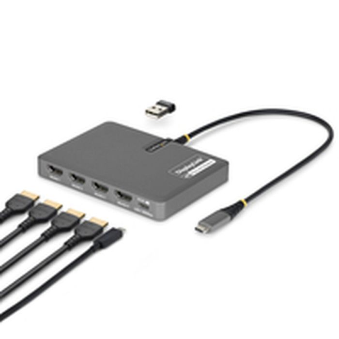 Câble USB Startech QUAD-USB-HDMI-ADAPT Gris 9 Câble USB Startech QUAD-USB-HDMI-ADAPT Gris 9