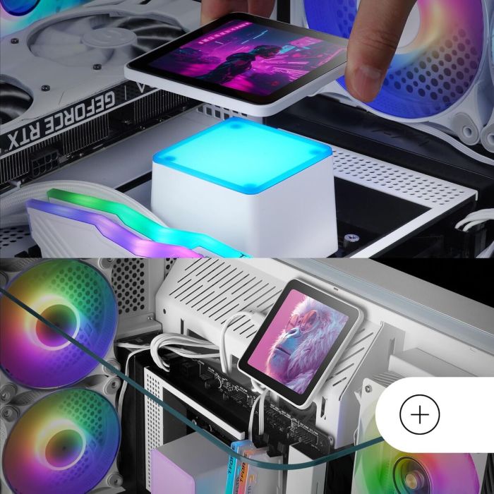 Ventilateur CPU Mars Gaming MLVISIONPRO240W 1 Ventilateur CPU Mars Gaming MLVISIONPRO240W 1