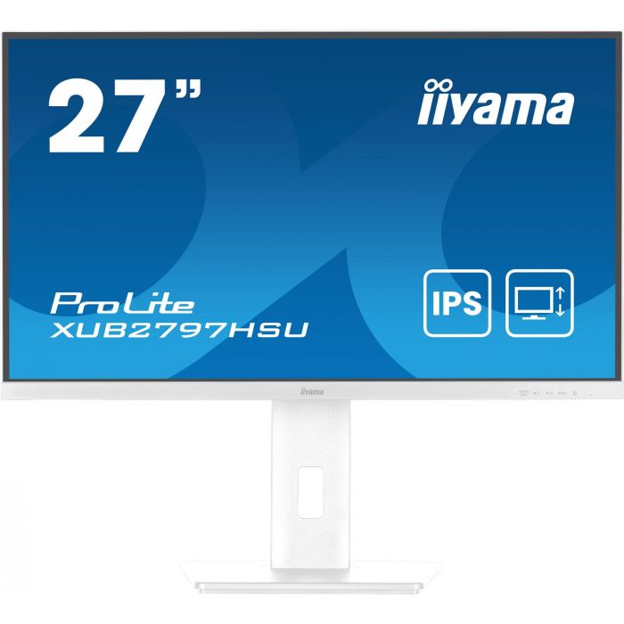 IIYAMA 68.5cm (27") XUB2797HSU-W2 16:9 HDMI+DP+2xUSB Lift 1