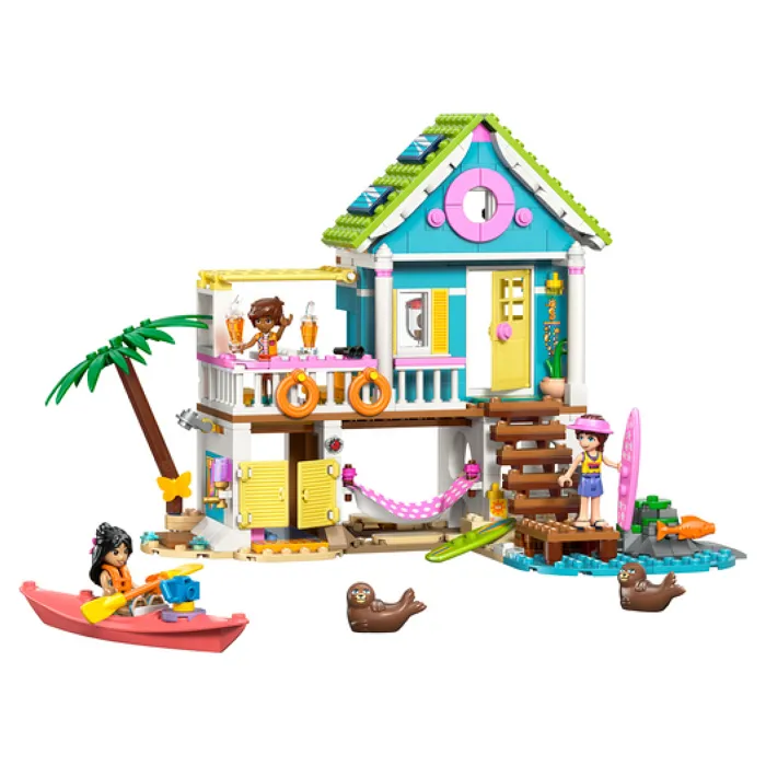 LEGO Friends 42699 - Maison de Plage avec Phoques, Jeu de Construction 3 Mini-Poupées et Accessoires - à Partir de 7 Ans LEGO Friends 42699 - Maison de Plage avec Phoques, Jeu de Construction 3 Mini-Poupées et Accessoires - à Partir de 7 Ans