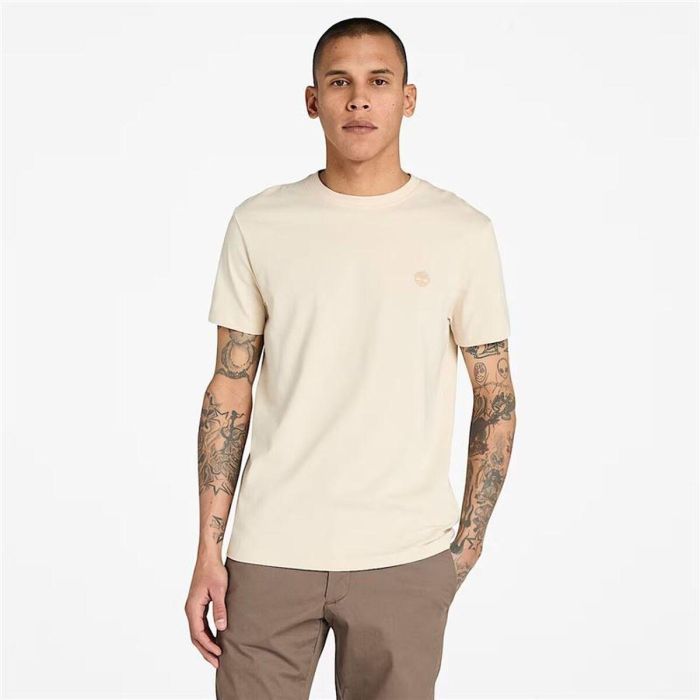 T-shirt à manches courtes homme Timberland Dunstan River Beige 11-12 Ans 2