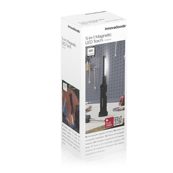 Lampe de Poche LED Rechargeable Magnétique 5 en 1 Litooler InnovaGoods 1