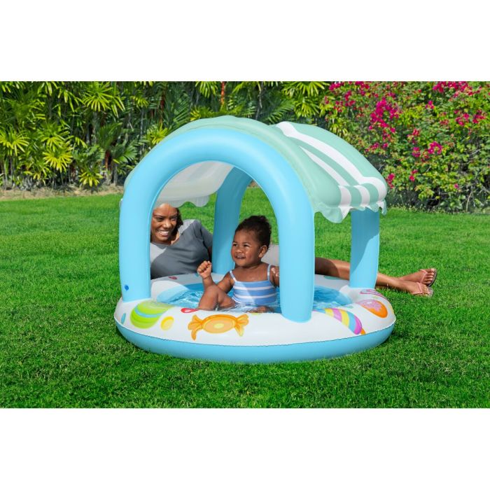 Bestway Piscine Gonflable Enfant Cerceau Glacerie 104x84 cm +2 Ans Jardin 52638 9