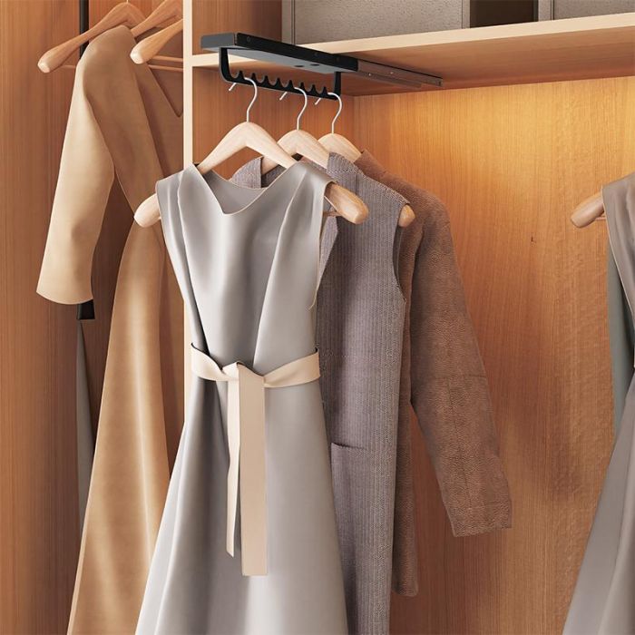 Perchero Extraible Chic L360 Antracita Menage Confort 1