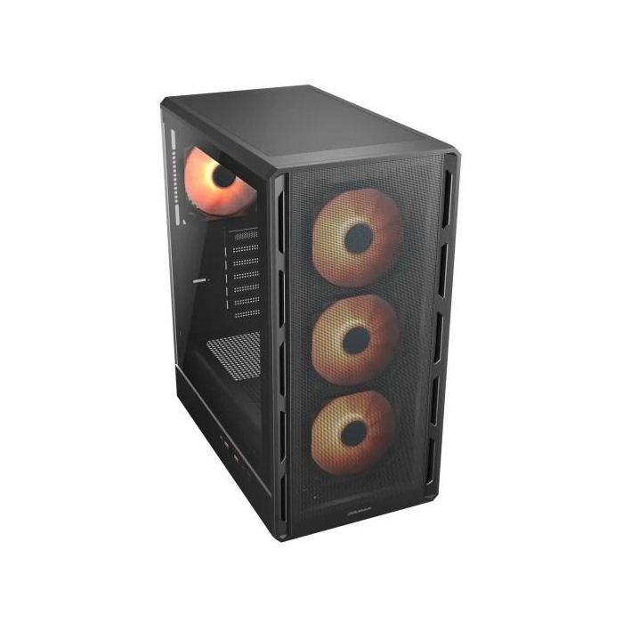 Cougar Airface Pure PRO CGR-2GA5B-P - Boîtier PC Midi-Tower Noir avec vitre latérale et ventilateurs ARGB - Compatible ATX/micro-ATX/Mini-ITX