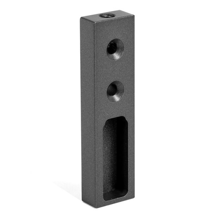 HERRAJES ALK Support Tube Latéral 30-12 Graphite pour Barres de Armoire - Fixation Latérale de Meuble HERRAJES ALK Support Tube Latéral 30-12 Graphite pour Barres de Armoire - Fixation Latérale de Meuble